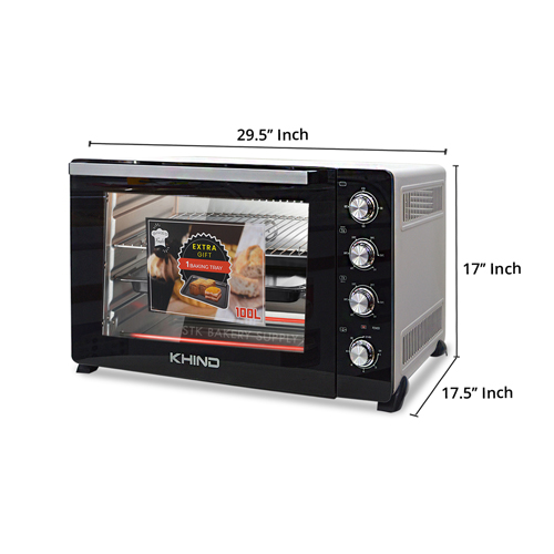 KHIND BRAND OVEN 2800W 100LITER OT100 STK Bakery Supply