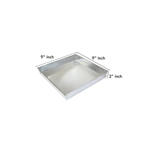 ALUMINIUM TRAY THK 0.4MM 9X9X2INCH SLOPE HEIGHT ATAB040057 (1X50)