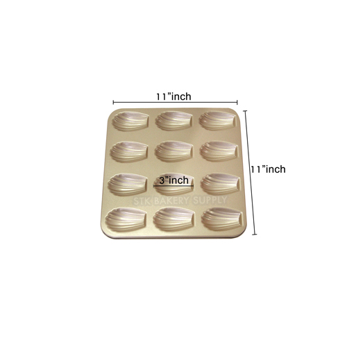MADELEINE CAKE TRAY 280x280x10MM FB10072 12CUPS