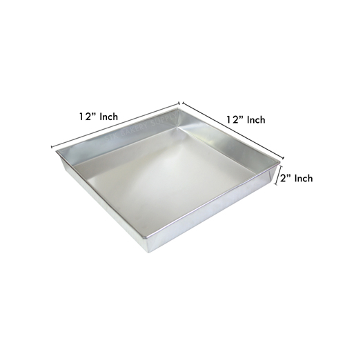 ALUMINIUM TRAY THK 0.4MM 12X12X2INCH SLOPE HEIGHT ATAB040115 (1X30)