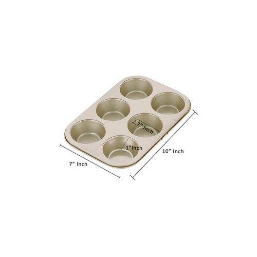 MUFFIN TRAY 270x185x32MM FB10032 6CUPS