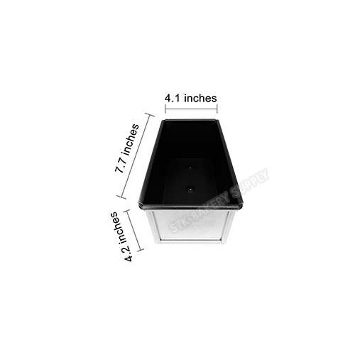 NON STICK BREAD PAN WITH LID 450G 196x106x110MM 1.0MM MY22001+MY22091