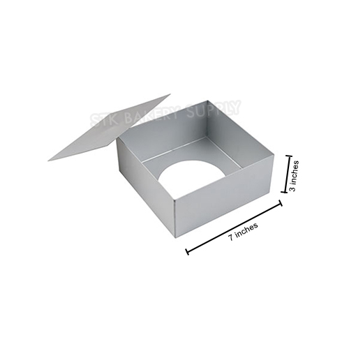 REMOVABLE SQUARE CAKE MOLD 7"