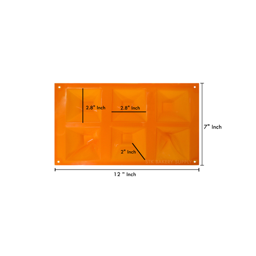 SILICON MOULD - PYRAMID 6'S