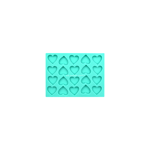 SILICON HEART SHAPE MOULD 20'S 14.2x10.5x1.2cm 184296