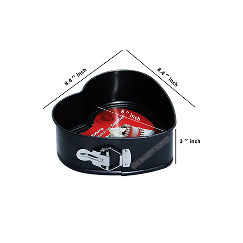 STK - HEART SHAPE CAKE PAN 21.5 x 20.5 x 8.2CM (H) (1X12)
