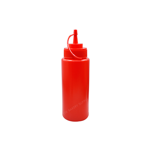 SQUEEZE BOTTLE Ø55 x H206MM (16OZ) RED 1PC K-00178