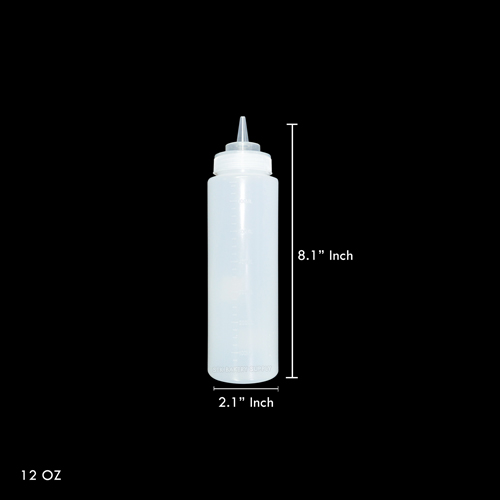 SQUEEZE BOTTLE  (300ML ) WHITE 1PC