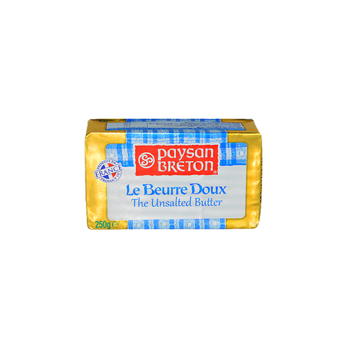 PAYSAN BRETON BRAND UNSALTED BUTTER 250G ( 1 X 20 )