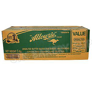 KCG BRAND ALLOWRIE VALUE UNSALTED COMPOUND BUTTER 5KG (1 x 7)