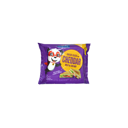 EMBORG JUNIOR MILD CHEDDAR SLICED CHEESE 200G (1x24)