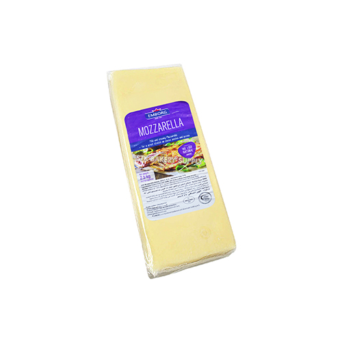 EMBORG DANISH MOZZARELLA CHEESE 2.5KG (1x5)