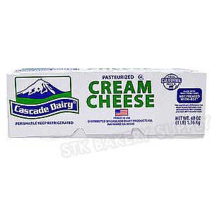 CASCADE DAIRY PASTEURIZED CREAM CHEESE 1.36KG (1 X 10)