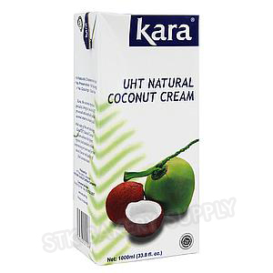 KARA BRAND - UHT NATURAL COCONUT CREAM 1000ML (33.8FL.OZ) (1 x 12)