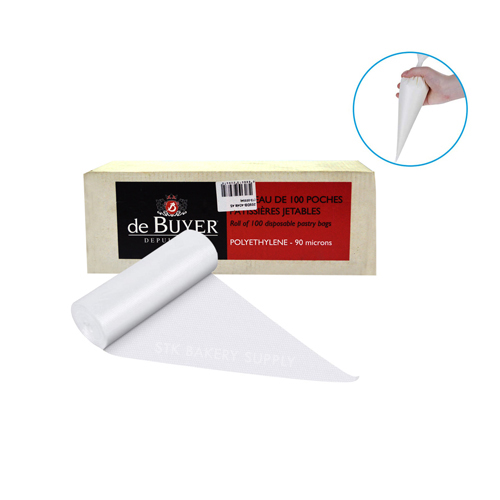 DE BUYER BRAND (15-02204) POLYETHYLENE DISPOSABLE PASTRY BAGS L45,100pcs/ROLL 1ROLL