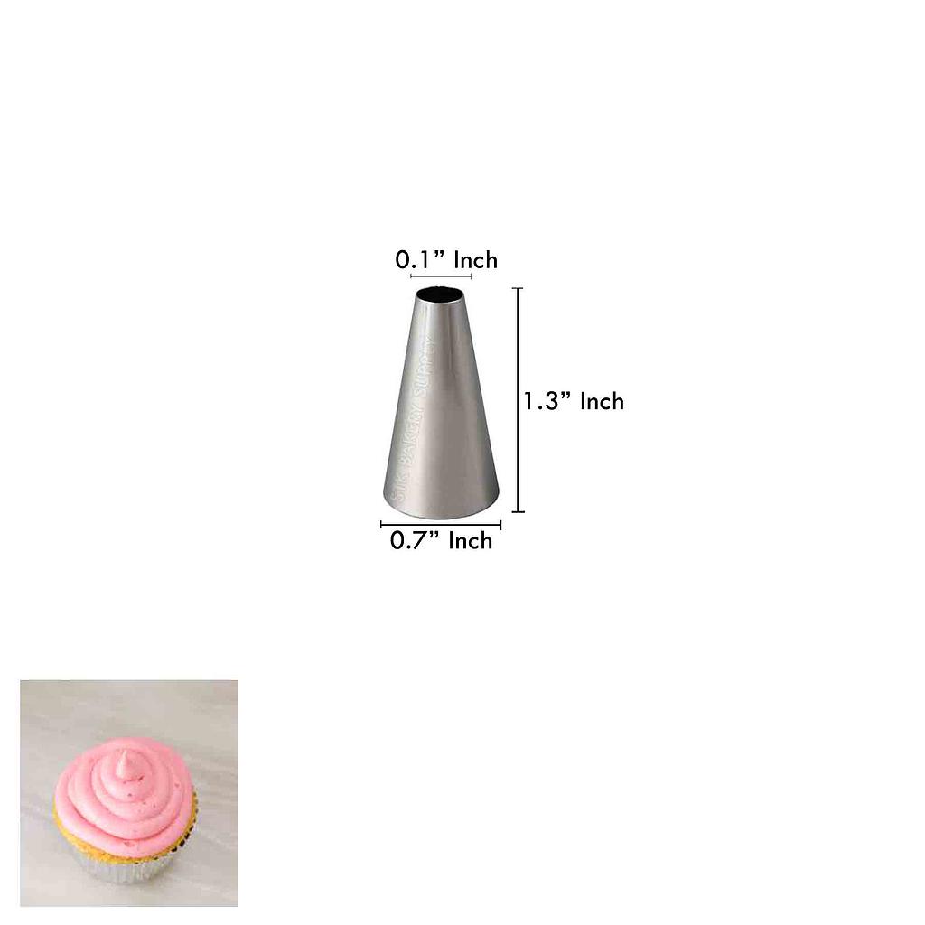 SN7063 - Pastry Tip 0.4mm 304 Stainless Steel Ø4.5 x Ø18 x 35