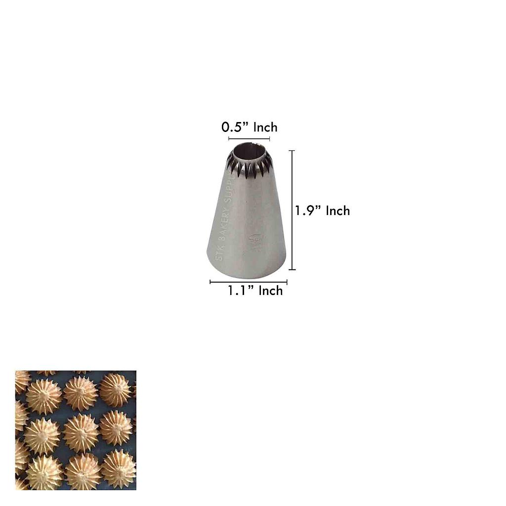 SN7143 - Pastry Tip 0.4mm 304 Stainless Steel Ø30 x 48