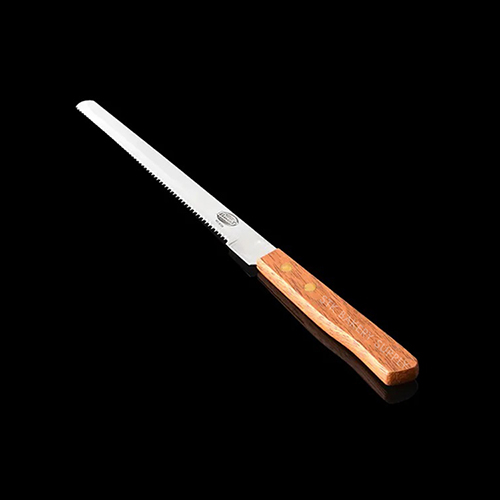 BREAD KNIFE WITH WOODEN HANDLE 9" 33.5X23X1.7CM 9411 (1 x 600)