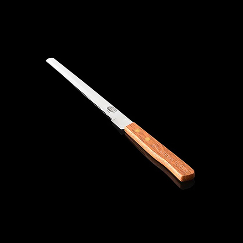 BREAD/CAKE KNIFE WITH WOODEN HANDLE 8&quot; 308X200X17MM 9724 (1 x 600)