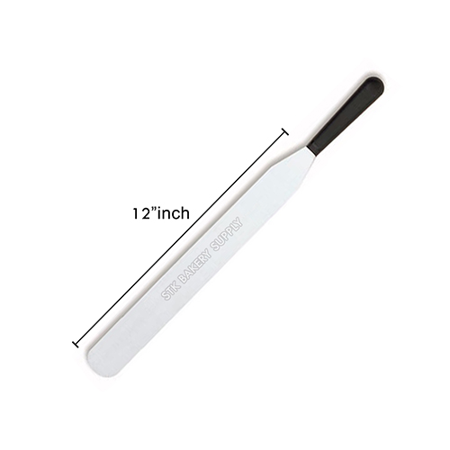  SPATULA PLASTIC HANDLE  12" (STRAIGHT )