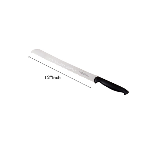 STAINLESS STEEL BREAD KNIFE 12" BLADE 305MM MY51234