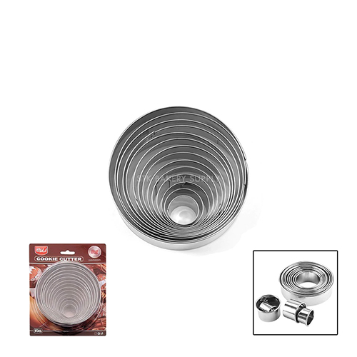 ROUND SHAPE COOKIE CUTTER SET 14PCS