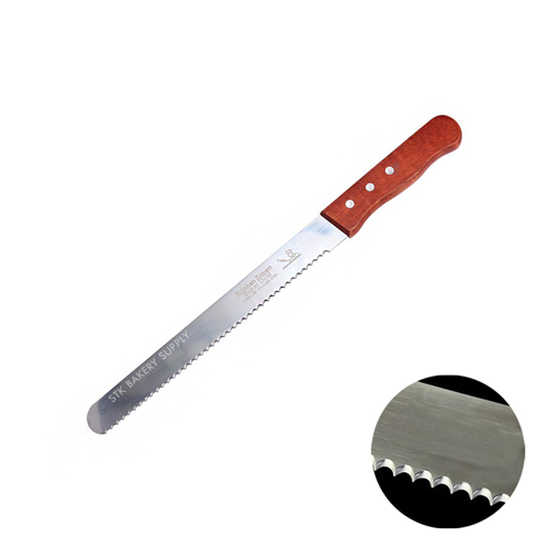BREAD KNIFE WITH WOODEN HANDLE 12&quot; 8080-3 (1 x 180)