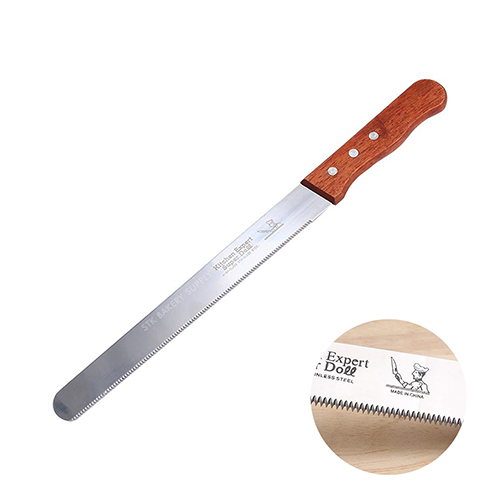 CAKE KNIFE WITH WOODEN HANDLE 14&quot; 8081-2 (1 x 180)
