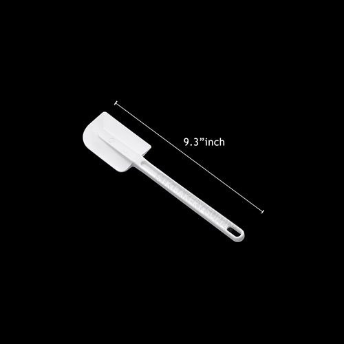 WHITE PLASTIC SPATULA SMALL TOTAL  24CM BLADE 9CM SD8097
