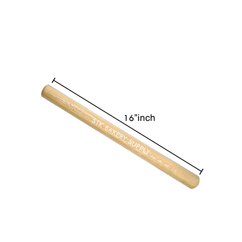WOODEN ROLLING PIN 30X450MM (16&quot;) 1PC