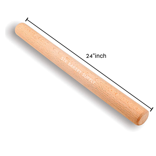 WOODEN ROLLING PIN 35X600MM (24") 1PC