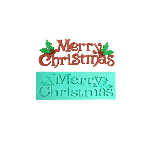 FONDANT MOULD - CHRISTMAS LETTER SHAPE 20.2*7.5*1 (174148) 1PC
