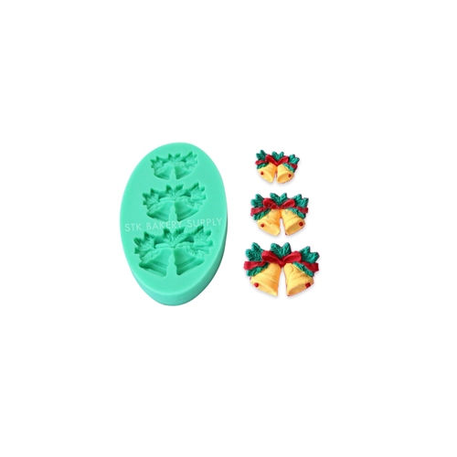 FONDANT MOULD- GIFT BELLS SET (9.1 x 5.3 x 1.3) TC4105