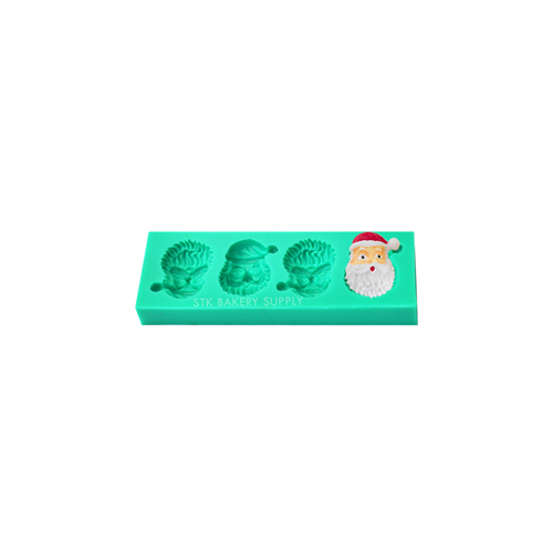 FONDANT MOULD SANTA HEAD 4PCS TC3872