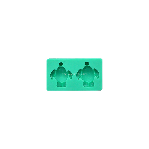 FONDANT MOULD SMALL BIG HERO 2PCS 8.2x5x1.2CM  TC4000-174