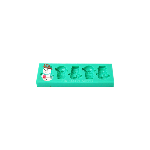 FONDANT MOULD SNOW MAN 5PCS TC3873