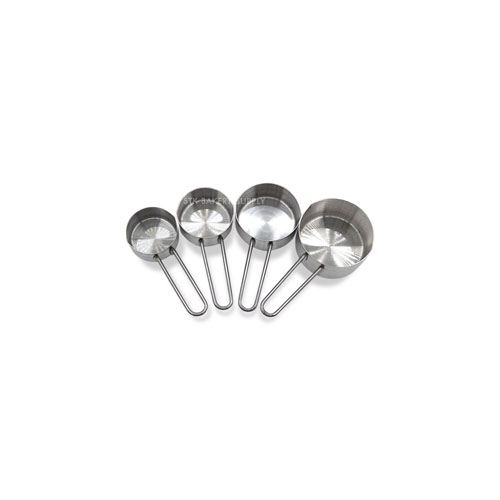 STAINLESS STEEL MEASURING SCOOP FLAT BOTTOM 4PCS SET 9067 (1 x 120)