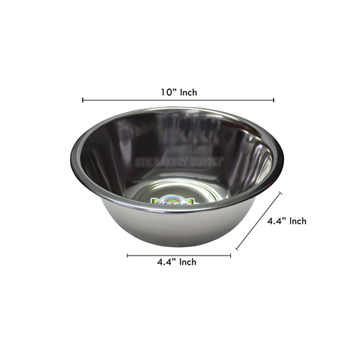 10" MIXING STEEL BOWL (INDIA)