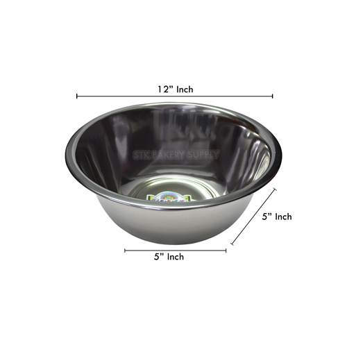 12" MIXING STEEL BOWL (INDIA)