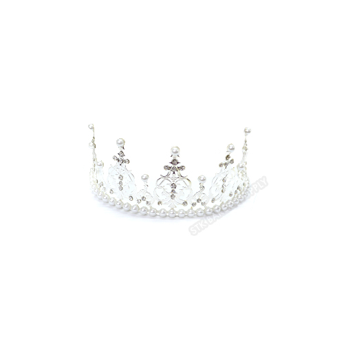 CAKE DECORATION CROWN M SILVER