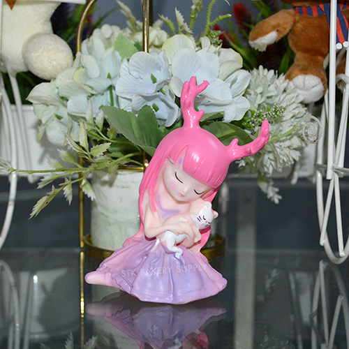 CAKE DECORATION DEER PRINCESS DOLL 1PC(02)
