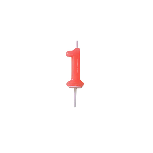 CANDLE NUMBER 3.8x7cm (206021-1), NO-1 1PC (1 x 25)