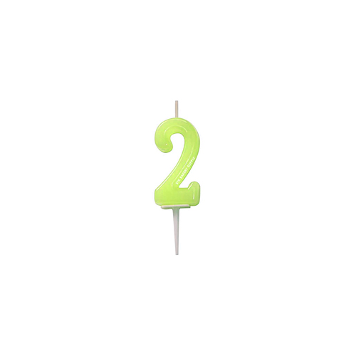 CANDLE NUMBER 3.8x7cm (206021-2), NO-2 1PC (1 x 25)