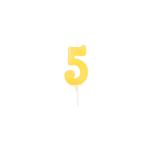 CANDLE NUMBER 3.8x7cm (206021-5), NO-5 1PC (1 x 25)