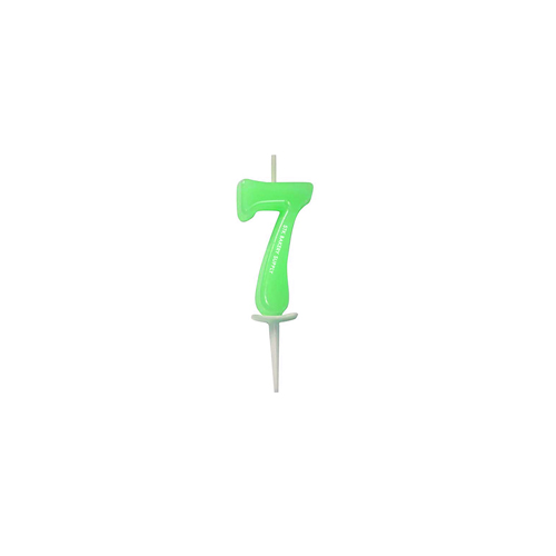 CANDLE NUMBER 3.8x7cm (206021-7), NO-7 1PC (1 x 25)