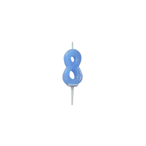 CANDLE NUMBER 3.8x7cm (206021-8), NO-8 1PC (1 x 25)