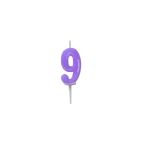 CANDLE NUMBER 3.8x7cm (206021-9), NO-9 1PC (1 x 25)
