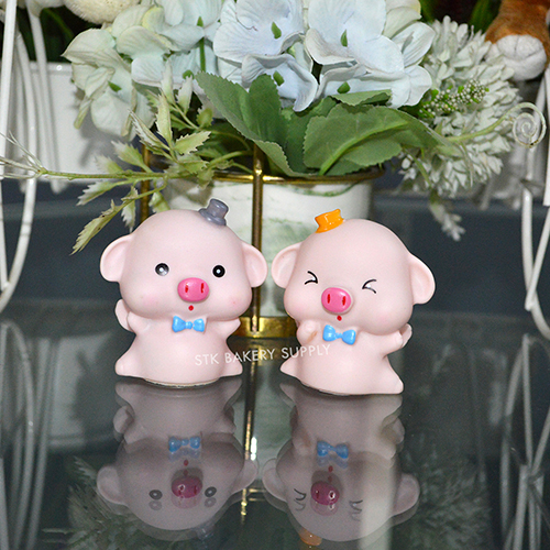 CAKE DECORATION PIG (2PCS)