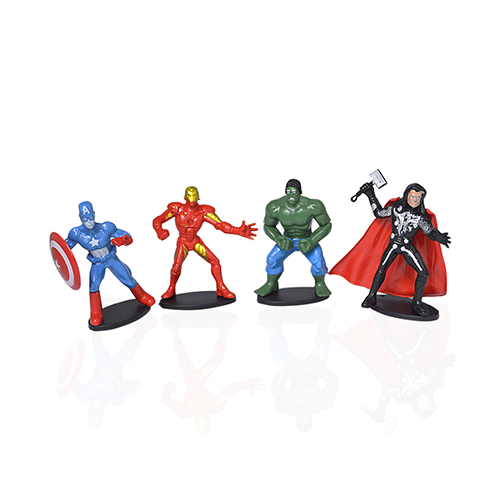 CAKE TOPPER MARVEL SET (4PCS )