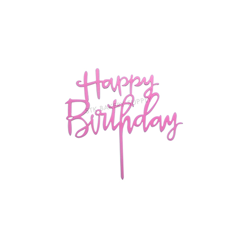 HAPPY BIRTHDAY CAKE TOPPER 1PC (042)